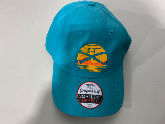 Teal Sunset Solid  hat