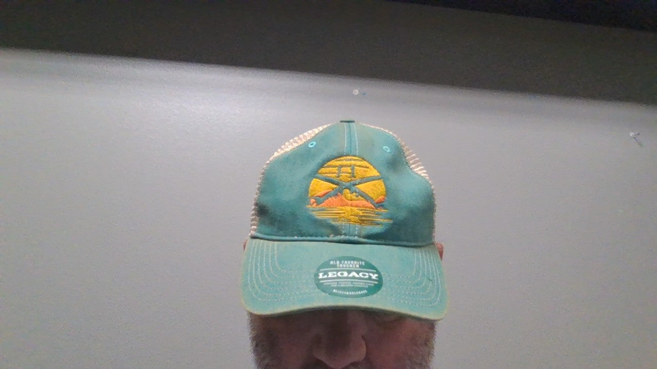 Teal Sunset mesh hat
